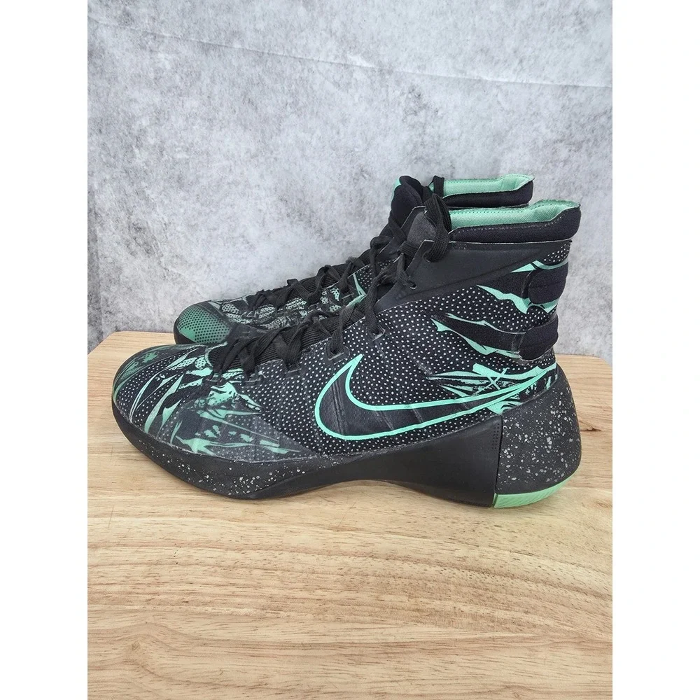 Nike Hyperdunk 2015 Basketball Shoes Mens 9.5 Green Glow in the Dark  749567-030
